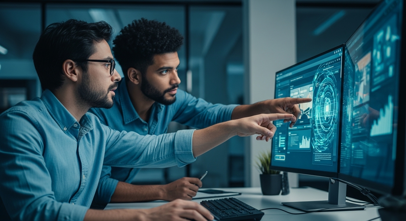 Equipo trabajando en desarrollo web